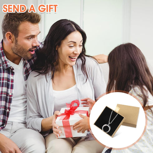 2Pcs Jewelry Gift Box Bracelet Gift Boxes Cardboard Jewelry Box Square Necklace Earring Bracelet Gift Box Kraft Organizer Storage Box for Jeweller...