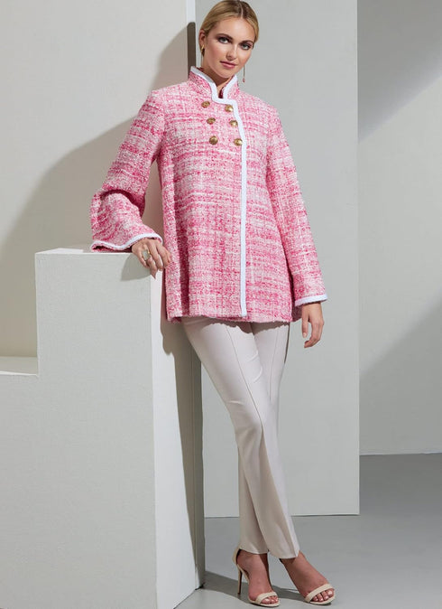 Vogue Misses' Loose Fitting Coat Sewing Pattern Kit, Code V1866, Sizes 6-8-10-12-14, Multicolor...