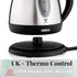 Moss & Stone 1.2L Stainless Steel Small Electric Kettle, Cordless 1500w Fast Boiling Pot, Portable Hot Water Electric Tea Kettle With Boil Dry Pro...