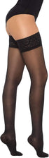 Healthweir Sheer Compression Thigh High Stockings for Women 15–20 mmHg – Medical Support Hose with Lace Silicone Band, Closed Toe – Varicose Veins...