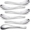 AOOSY 6-Piece Heavy Weight Soup Spoons,Stainless Steel Asian Soup Spoon with Ergonomic Short Handle for Ramen, Curry, Cereals...
