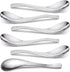 AOOSY 6-Piece Heavy Weight Soup Spoons,Stainless Steel Asian Soup Spoon with Ergonomic Short Handle for Ramen, Curry, Cereals...