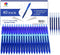 ChicRosa 40 Pack Blue Gel Pens, Retractable Medium Point Gel Ink Pens Smooth Writing for School Office Home, Comfort Grip(20 Pens with 20 Refills)...