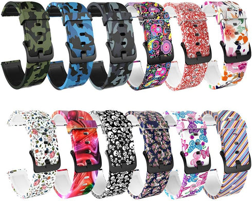 FitTurn 3-PACK Bands Compatible with Rinsmola 2021 Smart Watch Bands Silicone Soft Quick Release Wristband Replacement Straps for Rinsmola SmartWa...