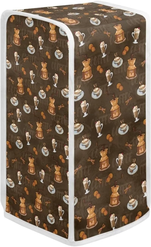Can Opener Cover Coffee Print Can Opener Dust and Stain Protection Small Applicance Cover for Kitchen Fits Most Electric Automatic Can Openers...