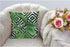 HGOD DESIGNS Palm Pillow Case, Summer Exotic Jungle Plant Tropical Palm Leaves on The Geometric Cotton Linen Cushion Cover Square Standard Home De...