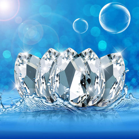Jadive 100 Pcs 10 x 14 mm Teardrop Rhinestones Crystal Resin Point Back Glass Rhinestones Beads for Crafts Jewelry Making Shoes Dress Faceted Glas...