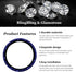 Bling Steering Wheel Cover, Crystal Diamond Steering Wheel Protector for Women Girls, 14-15 Inch Sparkling Rhinestone Decor Accessories, Universal...