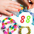 S Clips, 500PCS Clear Loom Rubber Band Clips Colorful Plastic Band Clips Bracelets and DIY Handicrafts Bracelet Making Refill Kit, Connectors Refi...