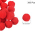 MECCANIXITY Pom Felt Balls Felting Fabric 1.5cm 15mm Red for Home Craft Project DIY Pack of 300...