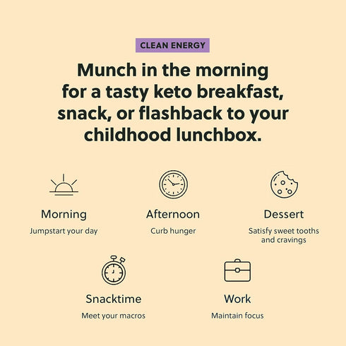 Perfect Keto Mallow Munch, Gluten Free, Cereal Bars, Breakfast Bar, Rice-Free, Low Sugar, Low Carb, Crispy, High Protein Snack, Healthy Snacks, 9g...