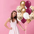 Graduation Party Decorations 2025 Maroon Gold Decorations Burgundy Classic Rose Gold Balloons 20pcs for Burgundy White Birthday Party Decorations ...