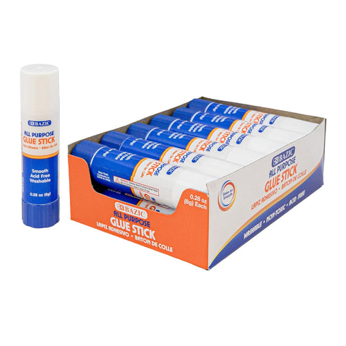 BAZIC Premium Glue Stick 8g/0.28 Oz., Multi-Purpose Acid Free, Glue Sticks, for Photos Paper Kids Art Craft at School Home Office, Total 12-Count...