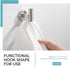 Angle Simple Robe Towel Hook Brushed Nickel, SUS304 Stainless Steel Bathroom Towel Holder, Kitchen Shower Towel Hanger, Wall Mount...