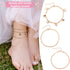 3pcs Women's Anklets, Alloy Waterproof Ankle Bracelets for Women Butterfly Pendant Gold Anklet Ankle Bracelets Set Foot Jewelry for Women...