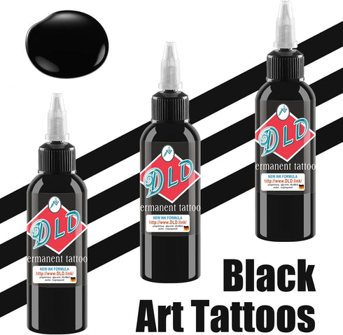 Tattoo Ink 8 oz/Bottle Black Supplies Permanent - Tattoo Ink Black for Art Tattoo - Super Black | YMTID-240-1...