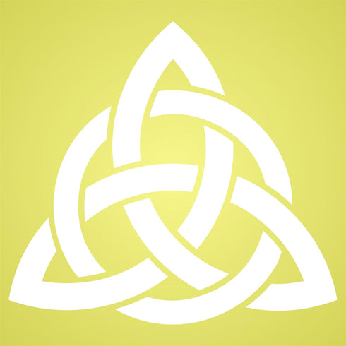 Celtic Trinity Knot Stencil, 6.5 x 6 inch (L) - Geometric Knotwork Sacred Symbol Stencils for Painting Cards...