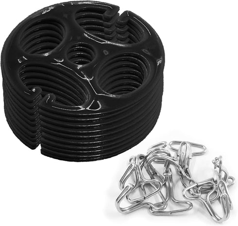 24Pcs Car Seat Cover Plum Plate Metal Hooks, 12Pcs Plastic Car Seat Covers Chucks and 12Pcs Metal Hooks Set Locking Clip Plastic Card Fixed Fasten...