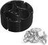 24Pcs Car Seat Cover Plum Plate Metal Hooks, 12Pcs Plastic Car Seat Covers Chucks and 12Pcs Metal Hooks Set Locking Clip Plastic Card Fixed Fasten...