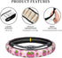 Cute Strawberry Steering Wheel Cover Anti-Slip and Practical 14.5-15 Inch Universal Steering Wheel Cover with 2 Pieces Car Coasters Suitable for M...