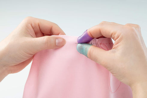 Clover I Sew for Fun Flexible Set Thimble, purple and blue 2...