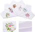 Geyoga 18 Pieces Ladies Cotton Handkerchiefs Flower Embroidered with Lace Colored Embroidered Handkerchiefs for Women...