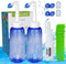 2PCS-PACK Sinus Rinse Bottle with 4 Sprayer + 1 Moisturizing Nasal Pump Sprays - 300ml 10oz Nasal Irrigation - Nasal Rinse Kit - Nose Cleaner - Yo...