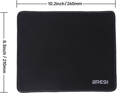 Ergonomic Bluetooth Mouse and Mouse Pad for Laptop, Silent Mouse with 3-Levels DPI, USB Nano Receiver for Android PC Notebook Computer Mac-Black...