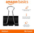 Amazon Basics Binder Paper Clip, 96 Count (8 Pack of 12), Medium, Black...