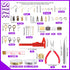 Swpeet 1468Pcs Jewelry Making Supplies Kit with Jewelry Making Tools, 2 Colors Jewelry Wires and Jewelry Pliers, 40 Styles Jewelry Findings, with ...