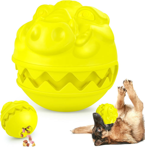 Indestructible Dog Toys for Aggressive Chewers, Tough Dog Chew Toys Balls for Large Dogs, Interactive Treat Dispensing Dog Toys to Keep Them Busy,...