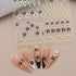 JMEOWIO 9 Sheets Flower Nail Art Stickers Decals Self-Adhesive Pegatinas Uñas Spring Summer Floral Line Nail Supplies Nail Art Design Decoration A...