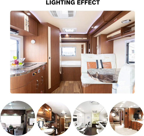Super Bright T10 921 922 912 LED Bulbs for 12V RV Ceiling Dome Light RV Indoor Lights Camper Trailer Motorhome Marine Boat Dome Interior Light (Pa...