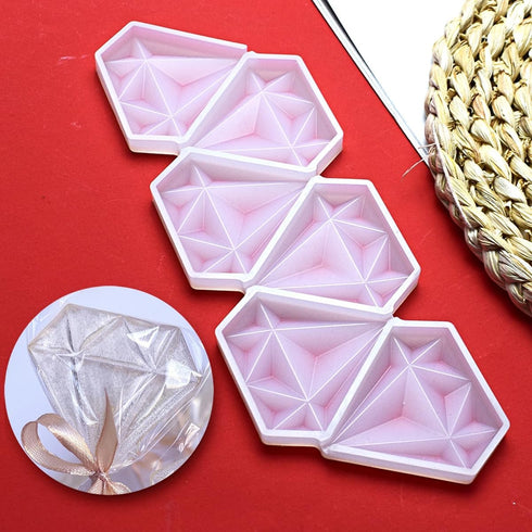 Cake Silicone Lollipop Molds Jelly and Candy Molds Cake Mold Variety Shapes Cake Decorating Form Silicone Bakeware 2PCS (H_Diamond)...