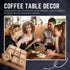 Wooden TIC TAC Toe Game Coffee Table Decor Family Game Night Indoor Outdoor Fun Games for Teens and Adults Classic OX Wood Board Game TicTacToe...