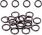 Swpeet 60Pcs Heavy Duty 3/5 Inch - 16mm Gun-Black Multi-Purpose Metal O Ring Metal Rings for Hardware Bags Ring Hand DIY Accessories Keychains Bel...
