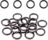Swpeet 60Pcs Heavy Duty 3/5 Inch - 16mm Gun-Black Multi-Purpose Metal O Ring Metal Rings for Hardware Bags Ring Hand DIY Accessories Keychains Bel...