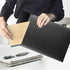 VANRA Vertical File Folders Poly Filing Envelope Plastic Project Folder with Snap Button Closure for A4 Letter Size Paper (Pack of 5, Black)...
