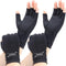 2 Pairs Copper Arthritis Gloves for Women, Compression Gloves for Men for Pain, Fingerless Hand Gloves for Carpal Tunnel, Crochet, Relieve Pain, S...