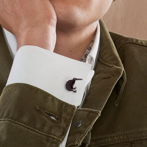Kiwi Bird Cufflinks For Men With Gift Box...
