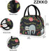 ZZKKO Animal Sloth Follow Your Dream Lunch Bag Box Organizer Lunch Container Insulated Zipper Meal Prep Cooler Handbag For Women Men Home School O...
