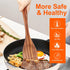 14 Inch Large Wooden Spoon for Cooking Mixing Spoon Serving Spoons Big Non Stick Wood Spoon Spatula Long Handle Spoon Stirring Cooking Spoon...