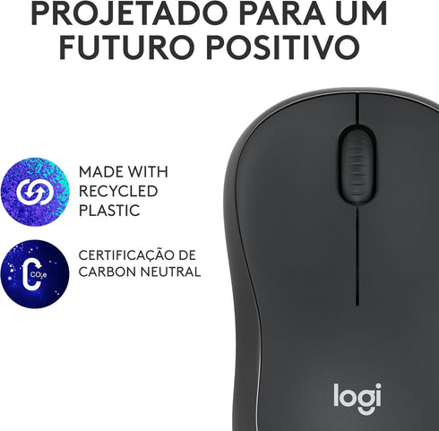 Logitech M240 Silent Bluetooth Mouse, Wireless, Compact, Portable, Smooth Tracking, 18-Month Battery, for Windows, macOS, ChromeOS, Compatible wit...