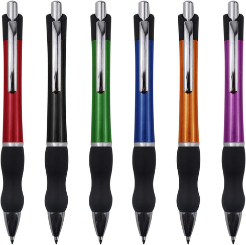 Retractable Ballpoint Pens Black Ink 1mm Medium Point Work Pen Smooth Writing for Men Women Office Business(6 count+3 refills)...