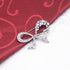 2-Piece Set Luxury Rhinestone Bow Brooch Hijab Pins for Wedding Bouquet Christmas Party Valentine's Day Gift for Women Men Bridal Wife Mom...