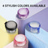 Leakproof Denture Case Purple Denture Soaking Cup False Teeth Container, Dental Denture Bath Holder Storage Box Retainer Cleaner Case for Travelin...