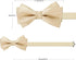 Bow Ties for Men, Men’s Pre-Tie Bow Tie Satin Silk Adjustable Bow Tie Cufflinks Handkerchief Sets With Gift Box...