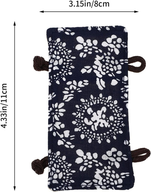 FOMIYES Pan Handle Covers Tea Kettle Handle Cover, Vintage Cloth Tea Pot Hot Handle Cover Sleeve Washable Pot Pan Handle Holder Sleeves Mitt Glove...