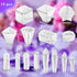 15 Pieces Crystal Resin Molds Pendulum Silicone Crystal Molds Include Pyramid, Round Cone, Sphere, Triangular Cone, Multi-Facet Gemstone Cube Resi...