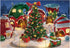 Funnytree 7x5FT Cartoon Christmas Village Photography Backdrop Winter Snow Pine Tree Background Xmas Fairy Tale Animated Kid Party Photo Booth Ban...